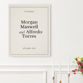 Elegant Minimalist Wedding Poster