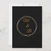 Elegant Minimalist Wedding Thank You Card Bedankkaart (Achterkant)