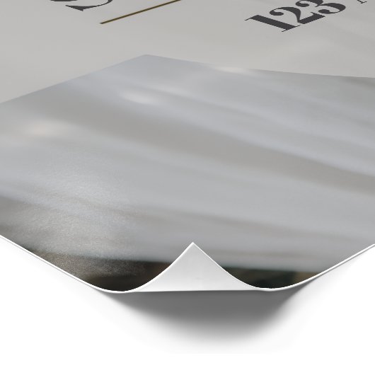 Elegant Minimalist Wedding Welcome Sign Perfect Poster (Hoek)