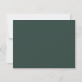 Elegant minimalist Winter Wreatwhite Green RSVP (Achterkant)