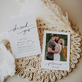 Elegant minimalist "Ze zei ja" Vrijgezellenfeest Kaart