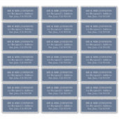 Elegant minimalistisch Adresetiket voor weddenscha Sticker (Voorkant)