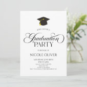 Elegant minimalistisch Afstuderen Kaart (Staand voorkant)
