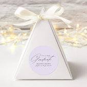 Elegant minimalistisch Afstuderen met schrijflaven Ronde Sticker