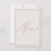 Elegant minimalistisch artikelnummer bedankkaart (Voorkant)