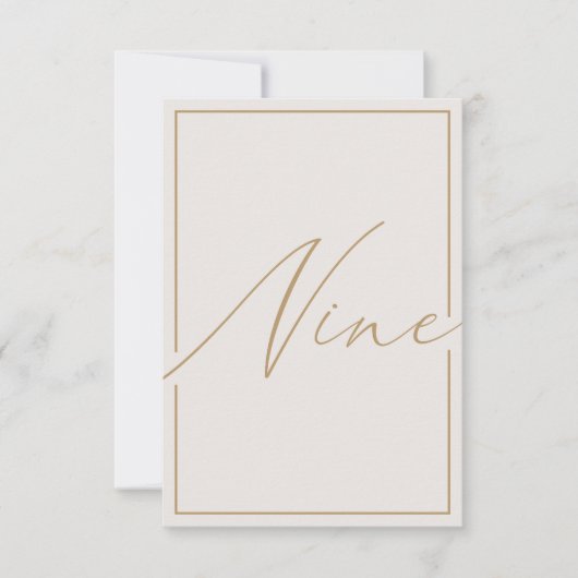 Elegant minimalistisch artikelnummer bedankkaart (Voorkant)