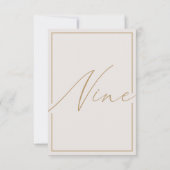 Elegant minimalistisch artikelnummer bedankkaart (Achterkant)