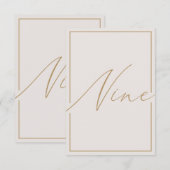 Elegant minimalistisch artikelnummer bedankkaart (Voorkant / Achterkant)