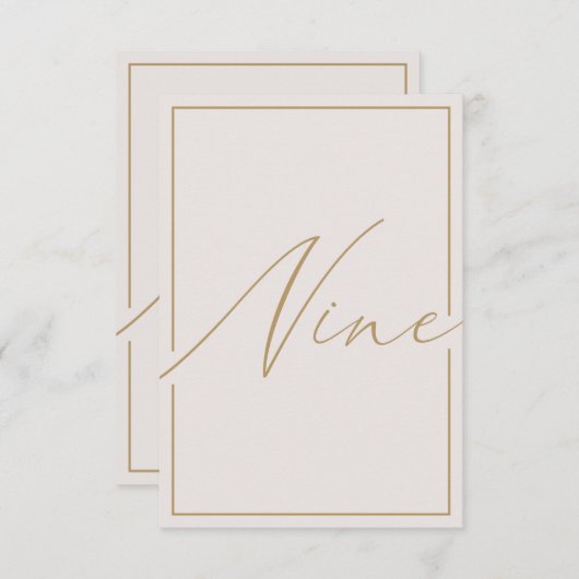 Elegant minimalistisch artikelnummer bedankkaart (Voorkant / Achterkant)