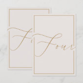 Elegant minimalistisch artikelnummer bedankkaart (Voorkant / Achterkant)