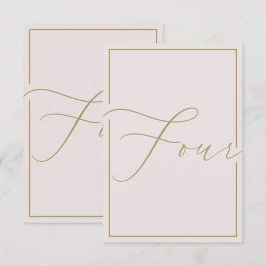 Elegant minimalistisch artikelnummer bedankkaart (Voorkant / Achterkant)