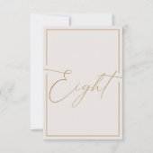 Elegant minimalistisch artikelnummer bedankkaart (Voorkant)