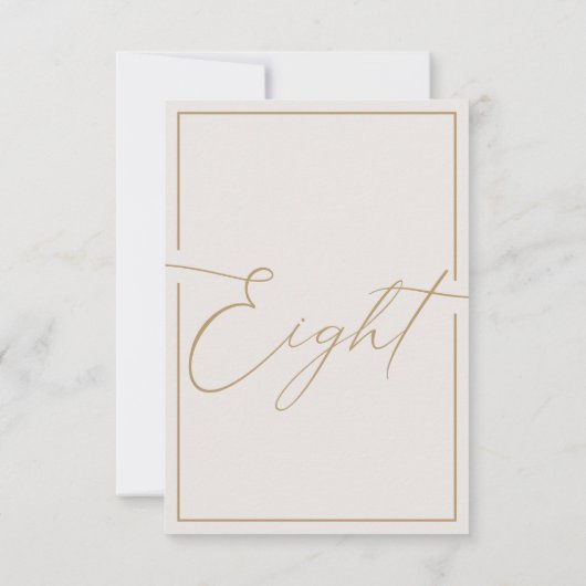 Elegant minimalistisch artikelnummer bedankkaart (Achterkant)