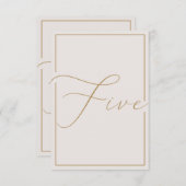 Elegant minimalistisch artikelnummer bedankkaart (Voorkant / Achterkant)