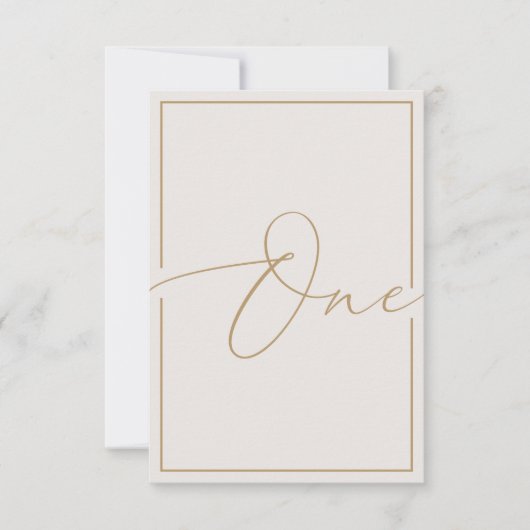 Elegant minimalistisch artikelnummer bedankkaart (Voorkant)