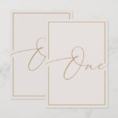 Elegant minimalistisch artikelnummer bedankkaart (Voorkant / Achterkant)