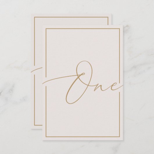 Elegant minimalistisch artikelnummer bedankkaart (Voorkant / Achterkant)