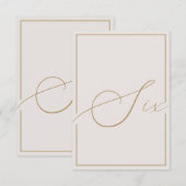 Elegant minimalistisch artikelnummer bedankkaart (Voorkant / Achterkant)