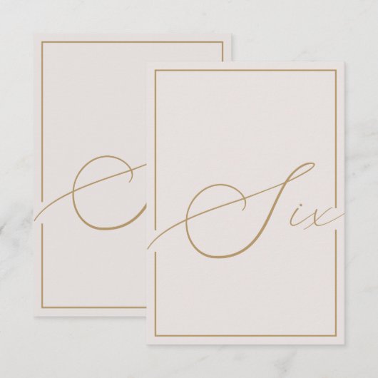 Elegant minimalistisch artikelnummer bedankkaart (Voorkant / Achterkant)