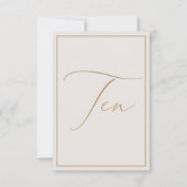 Elegant minimalistisch artikelnummer bedankkaart (Voorkant)