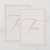 Elegant minimalistisch artikelnummer bedankkaart (Voorkant / Achterkant)