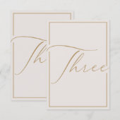 Elegant minimalistisch artikelnummer bedankkaart (Voorkant / Achterkant)