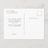 Elegant minimalistisch Baby shower foto dank u Uitnodiging Briefkaart (Achterkant)