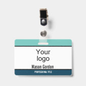 Elegant, minimalistisch badge (Voorzijde met clip)