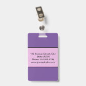 Elegant, minimalistisch badge (Achterkant met clip)