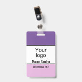 Elegant, minimalistisch badge (Voorzijde met clip)