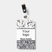 Elegant, minimalistisch badge (Voorzijde met clip)