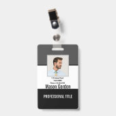 Elegant, minimalistisch badge (Voorzijde met clip)