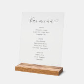 Elegant Minimalistisch Bar Menu Bord (Hoek)