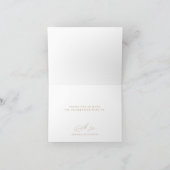 Elegant minimalistisch bedankt Gold Script (Binnen)