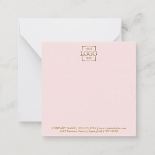Elegant Minimalistisch Bedrijfslogo Merk Notitiekaartje