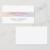Elegant minimalistisch beeldscherm voor profession visitekaartje (Voorkant / Achterkant)