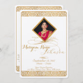 Elegant  minimalistisch begrafenisprogramma kaart (Voorkant / Achterkant)