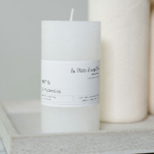 Elegant Minimalistisch Black & White label