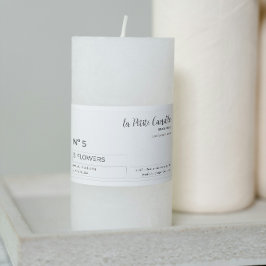 Elegant Minimalistisch Black & White label