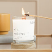 Elegant Minimalistisch Black & White label