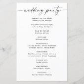 Elegant Minimalistisch Bloemen Bruiloft | Script P (Achterkant)