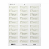 Elegant Minimalistisch Bloemend Huwelijk Etiket (Full Sheet)