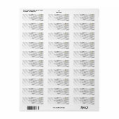 Elegant Minimalistisch Botanisch Huwelijk Etiket (Full Sheet)