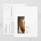 Elegant minimalistisch Briefkaart voor fotofeestda (Voorkant / Achterkant)