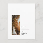 Elegant minimalistisch Briefkaart voor fotofeestda (Voorkant)