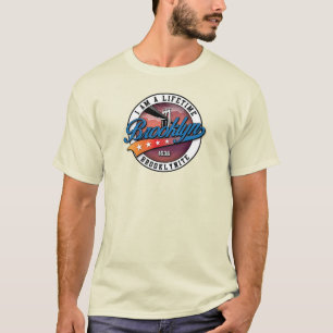 Elegant Minimalistisch Brooklyn Logo Ontwerp Natuu T-shirt