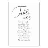 Elegant minimalistisch bruiloft Eén zitplaats Kaart (Voorkant)