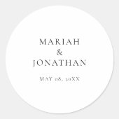 Elegant minimalistisch bruiloft Envelope zegels (Voorkant)