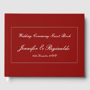 Elegant, minimalistisch bruiloft Party Guestbook Gastenboek