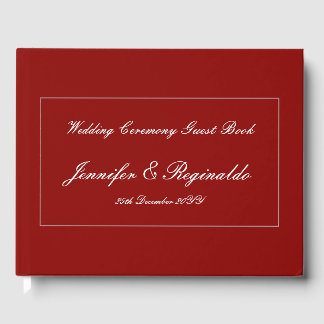 Elegant, minimalistisch bruiloft Party Guestbook Gastenboek